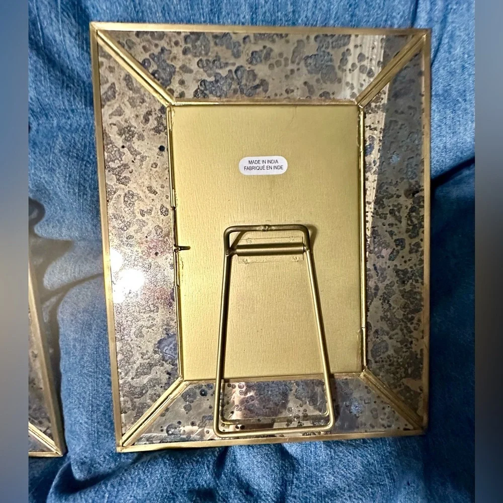 Anthropologie Mercury Glass Frames NWT Set of 2 4x6 5x7